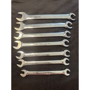 Snap-on Tools USA‎ 7pc Double Flare Nut 6 Point Line Wrench 12-24